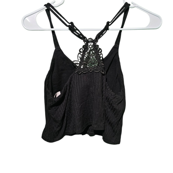 Aerie Black Double Strap Camisole EUC Large - Picture 3 of 5